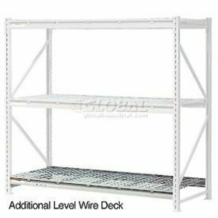 GLOBAL INDUSTRIAL Additional Shelf, Extra Heavy Duty Rack, Wire Deck, 60inW x 48inD, Gray 504466A